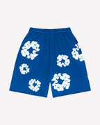 Denim Tears The Cotton Wreath Shorts Royal Blue