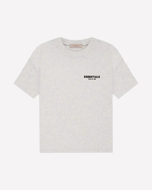 Fear of God Essentials T-shirt Light Oatmeal — vista frontal