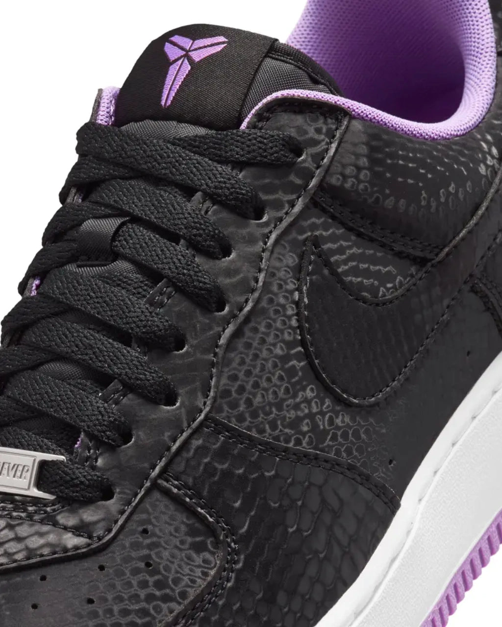Nike Air Force 1 Low Kobe Bryant Forever Black Purple Stardust — par completo