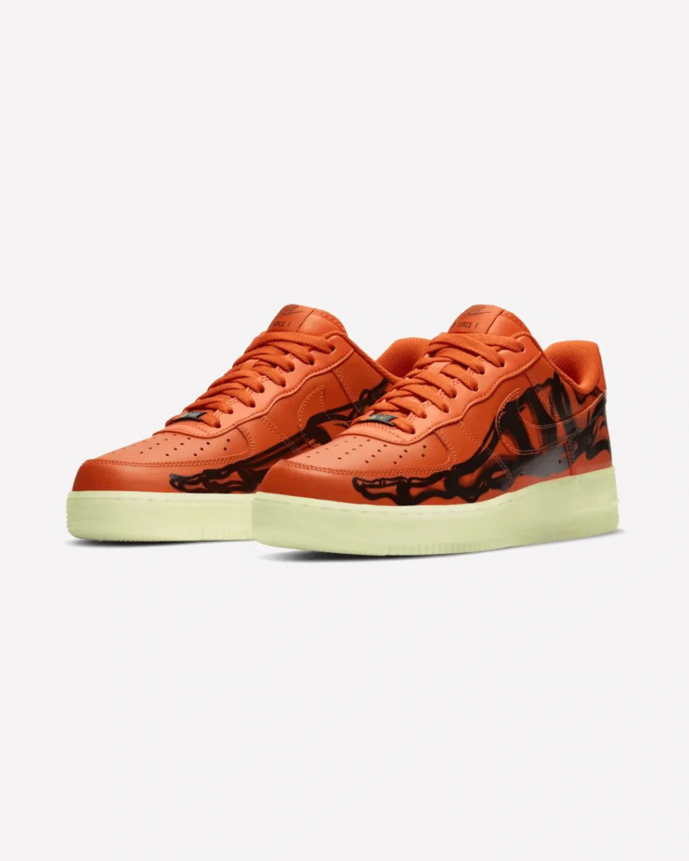Nike Air Force 1 Low Orange Skeleton Halloween (2020)