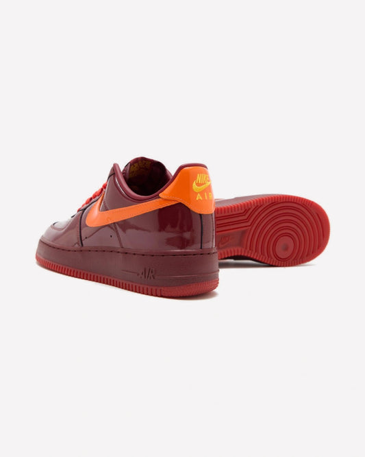 Nike Air Force 1 Low Patent Leather Dark Team Red Safety Orange