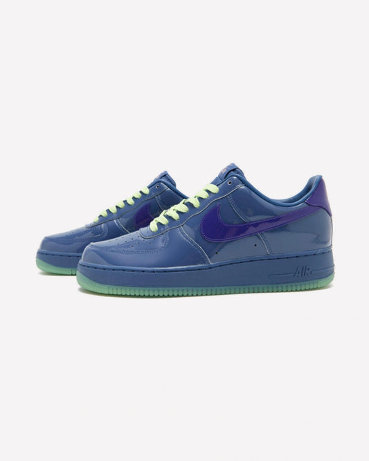 Nike Air Force 1 Low Patent Leather Mystic Navy Grape Ice