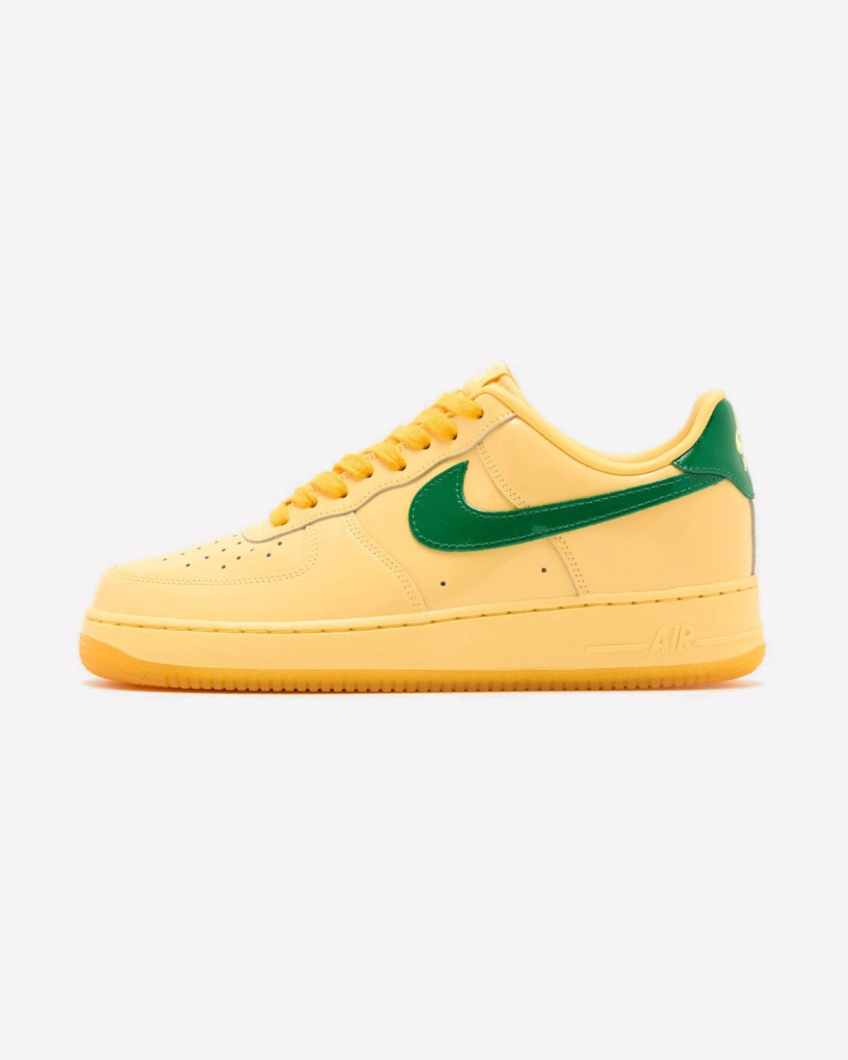 Nike Air Force 1 Low Patent Leather Topaz Gold Pine Green
