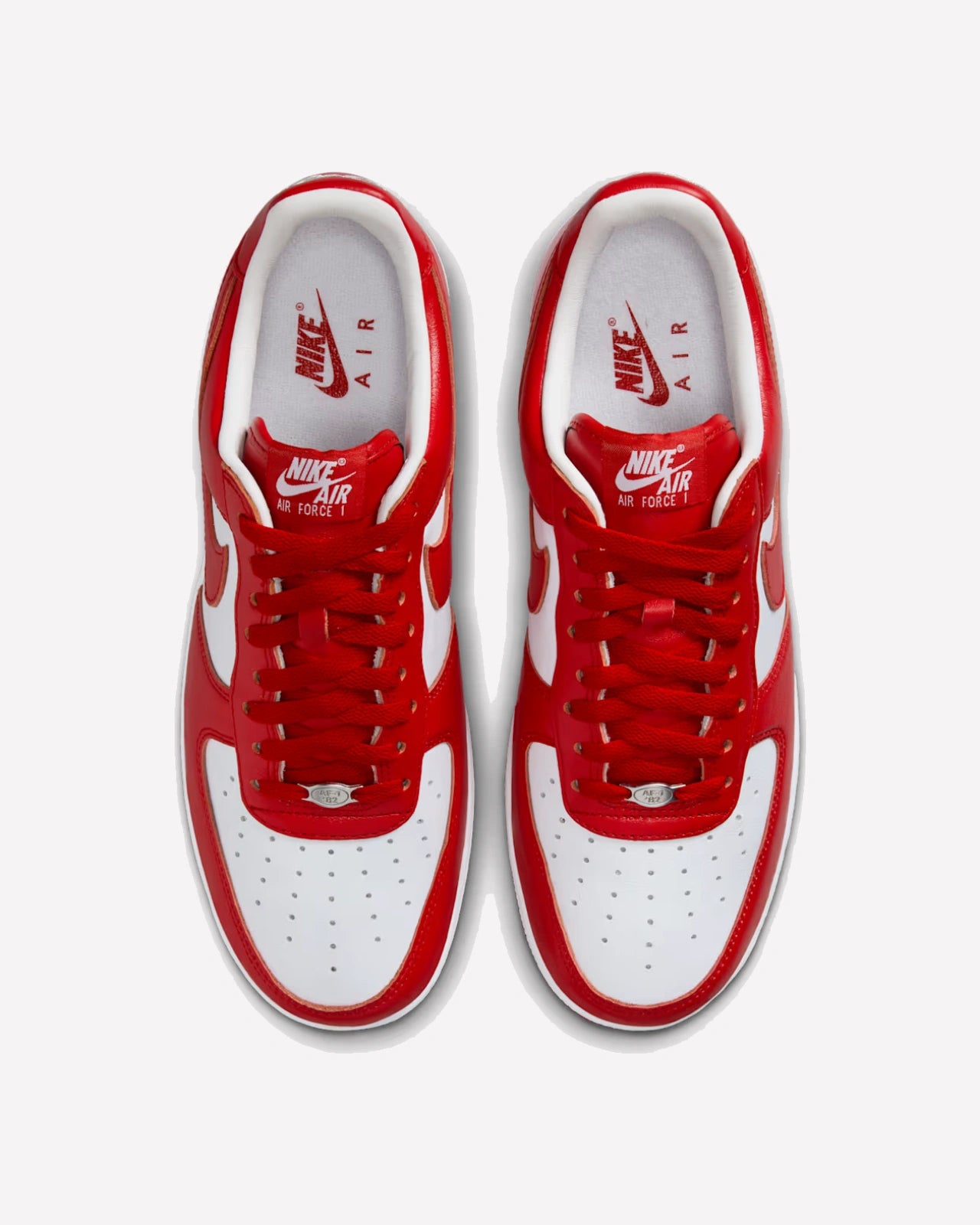 Nike Air Force 1 Low QS Terror Squad White University Red — vista superior