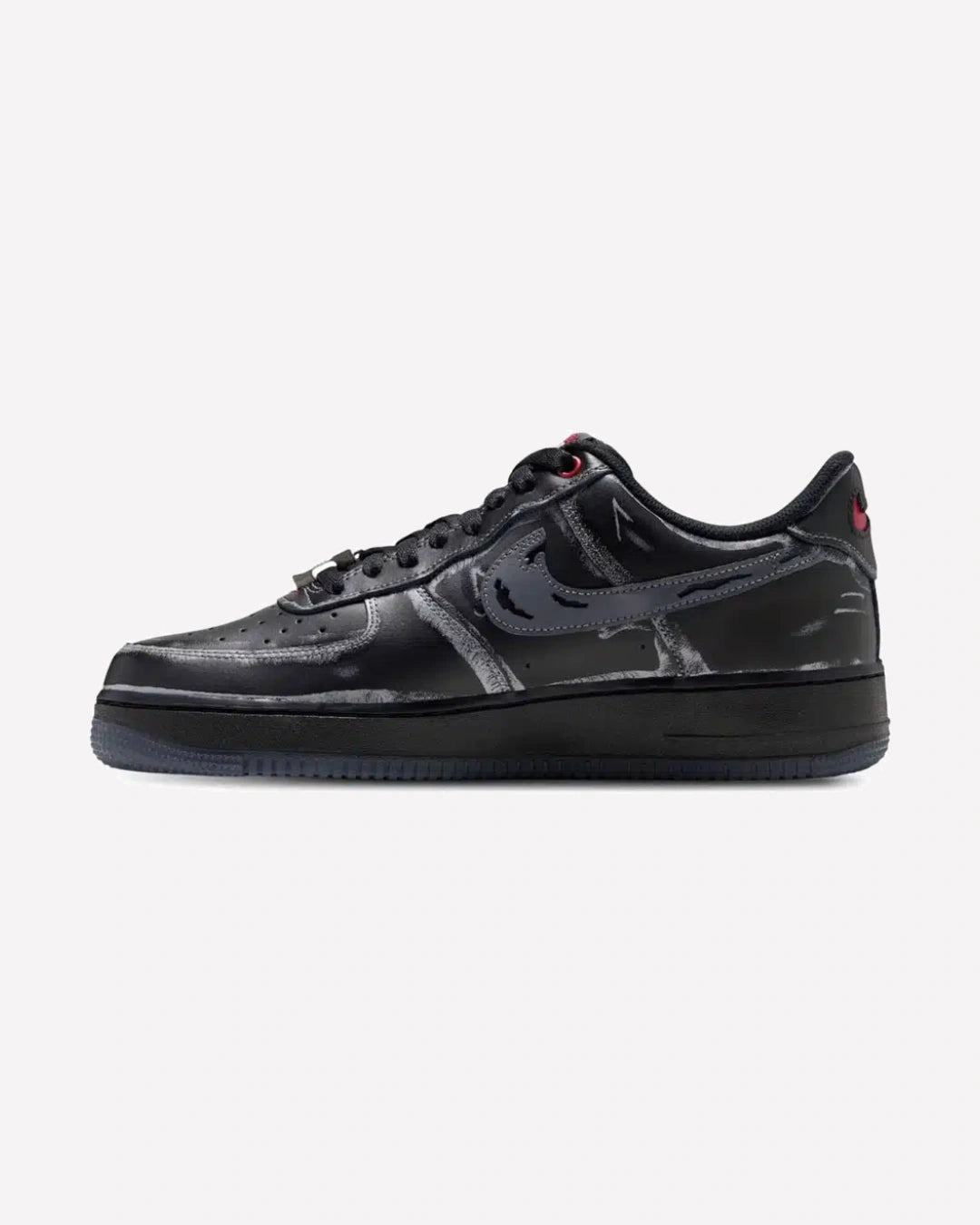 Nike Air Force 1 Low Scream Ghostface Black — vista lateral