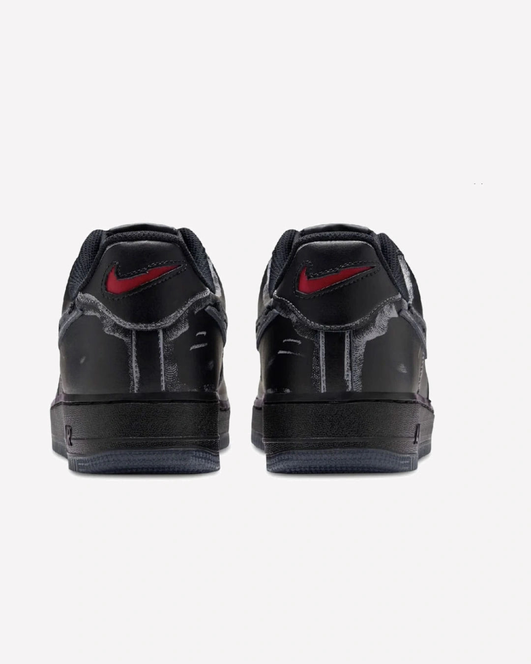 Nike Air Force 1 Low Scream Ghostface Black — vista superior