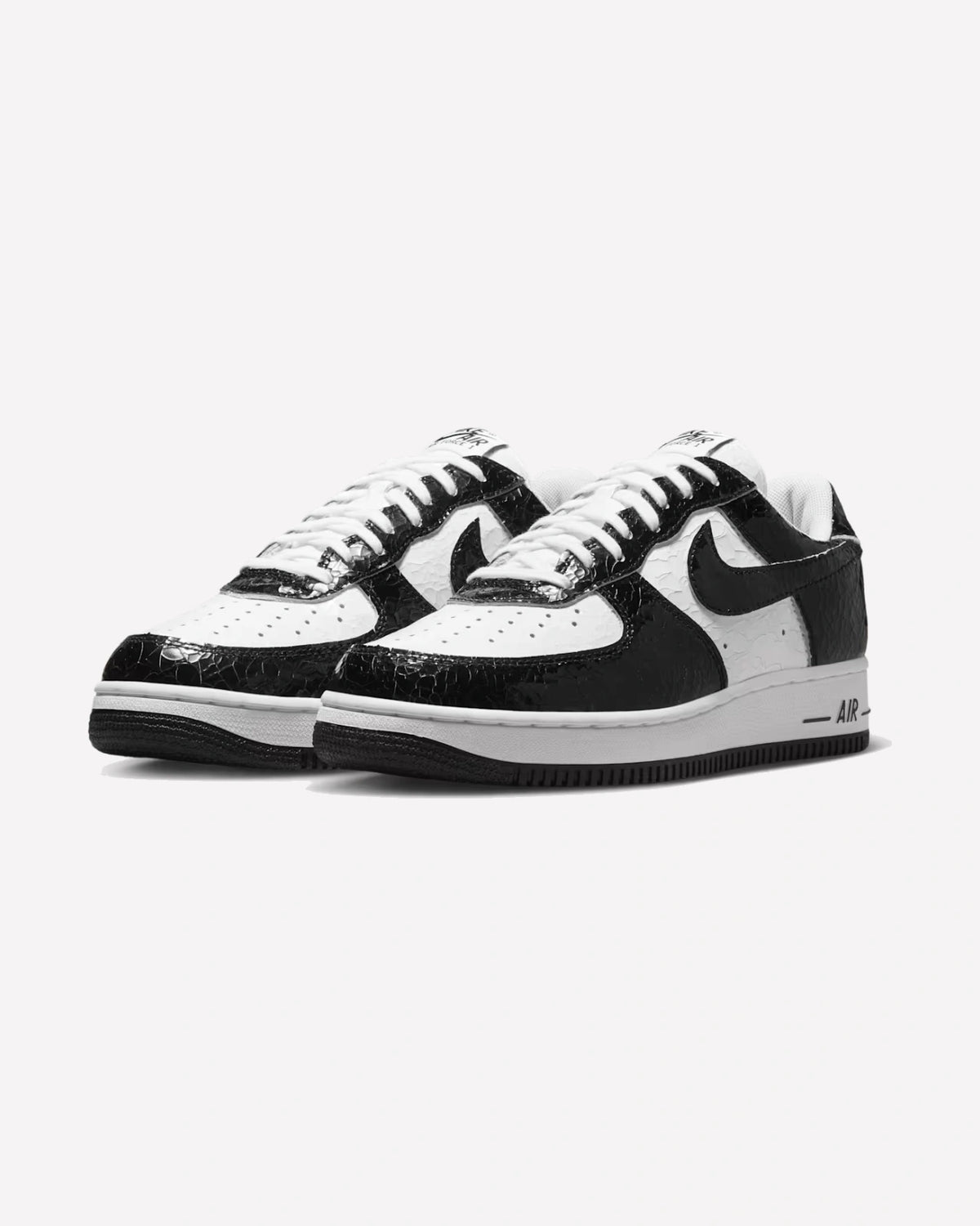 Nike Air Force 1 Low '01 Cracked Leather Black White