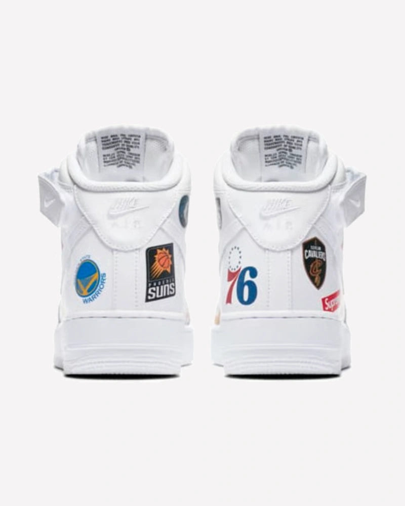 Nike Air Force 1 Mid Supreme NBA White