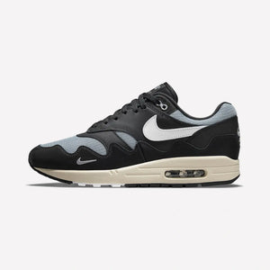 Nike Air Max 1 Patta Waves Metallic Silver White Black
