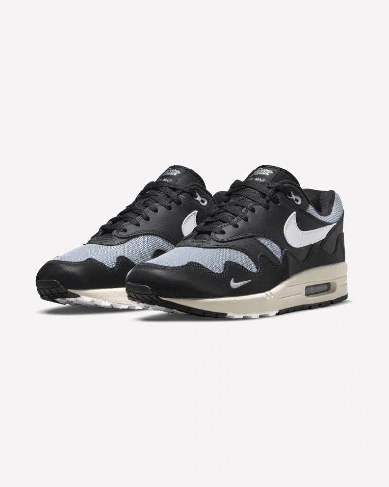 Nike Air Max 1 Patta Waves Metallic Silver White Black
