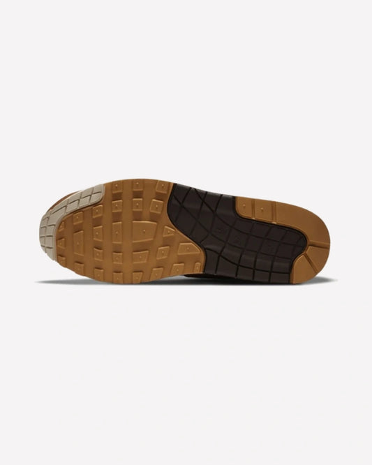 Nike Air Max 1 SNKRS Day Brown — detalle del talón
