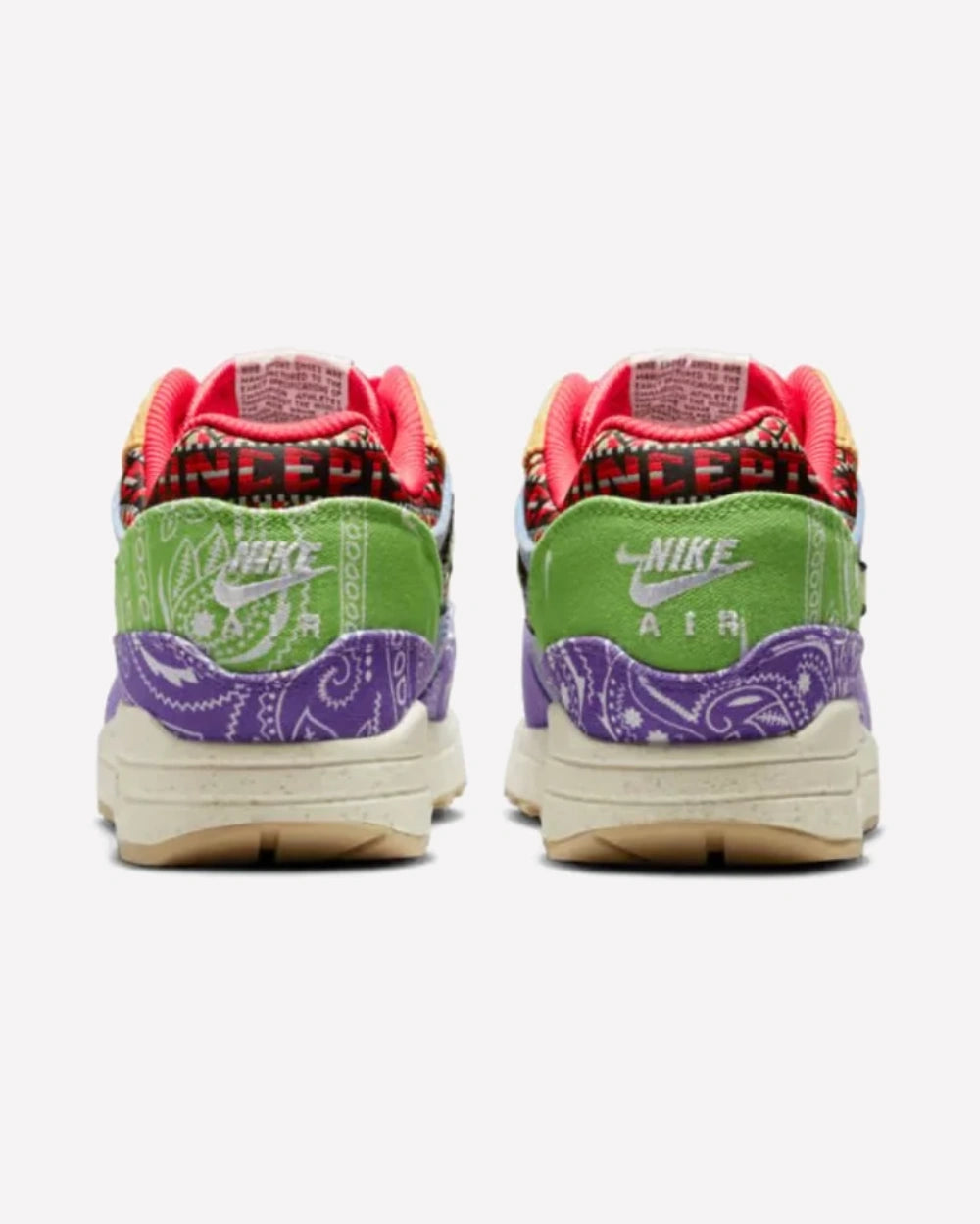 Nike Air Max 1 SP Concepts Far Out — detalle del upper