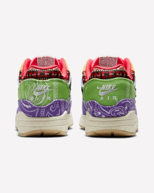Nike Air Max 1 SP Concepts Far Out — detalle del upper