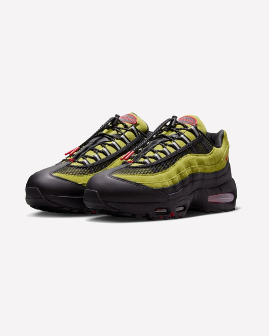Nike Air Max 95 Big Bubble Aya Brown Atomic Green — vista frontal
