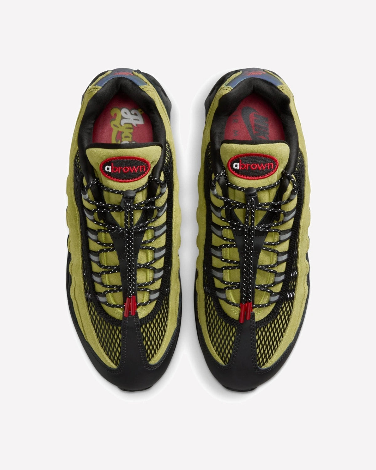 Nike Air Max 95 Big Bubble Aya Brown Atomic Green — vista trasera