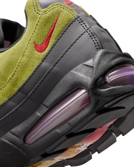 Nike Air Max 95 Big Bubble Aya Brown Atomic Green — par de zapatillas