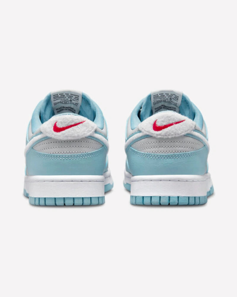 Nike Dunk Low Retro Fleece Swoosh Worn Blue