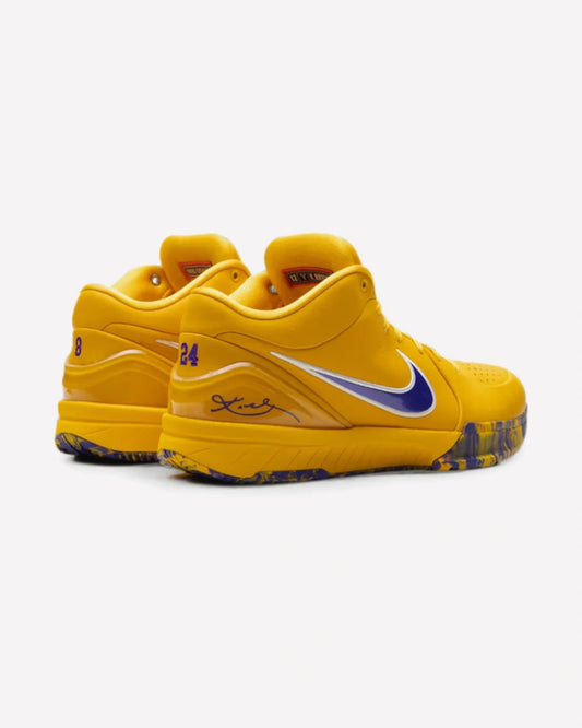 Nike Kobe 4 Protro Draft Day Pack Los Angeles Lakers — vista del talón
