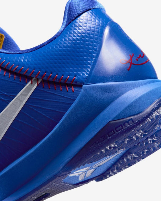 Nike Kobe 5 Protro Dodgers — detalle de la suela