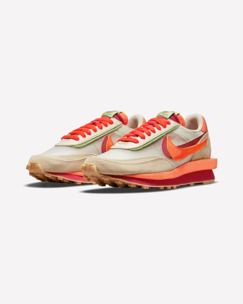 Nike LD Waffle sacai CLOT Kiss of Death Net Orange Blaze