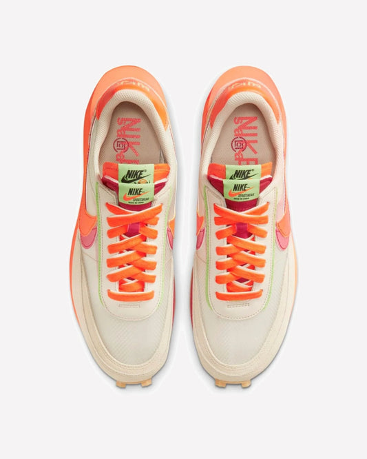 Nike LD Waffle sacai CLOT Kiss of Death Net Orange Blaze