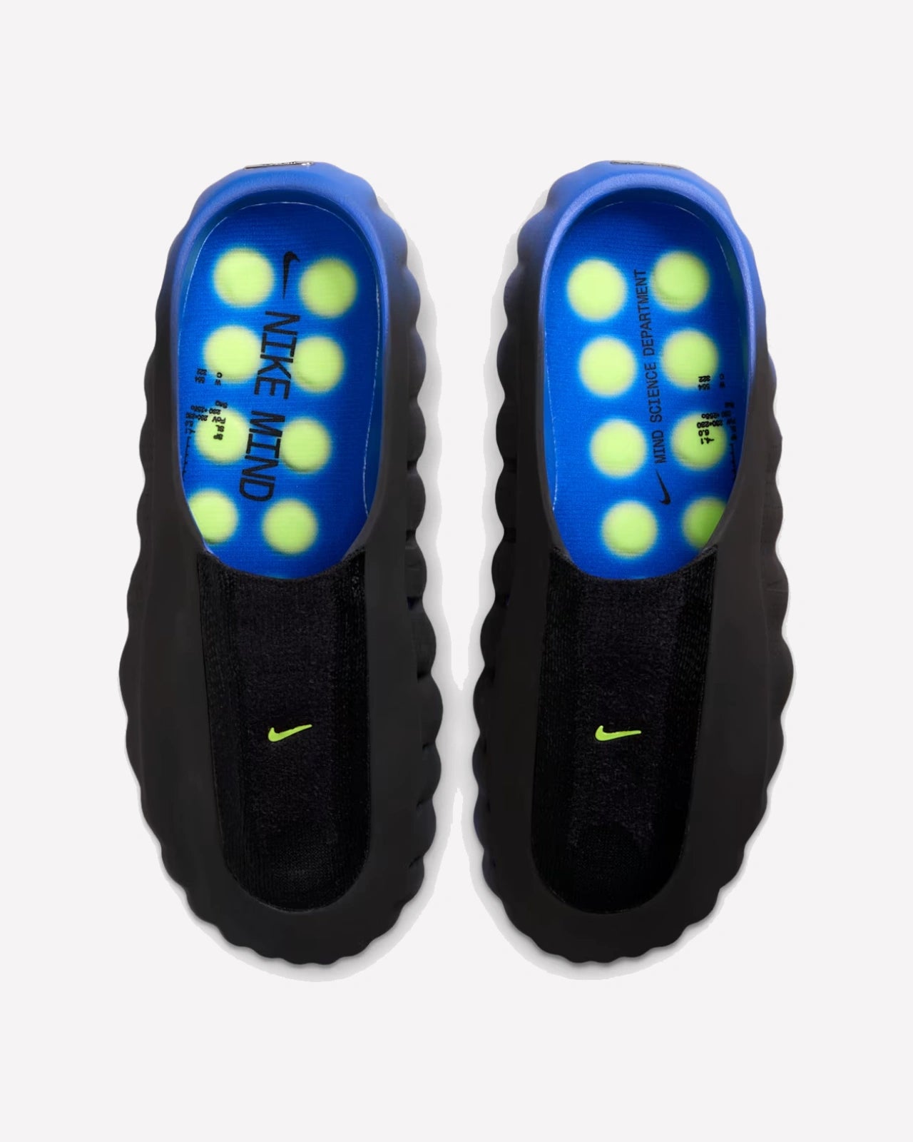 Nike Mind 001 Flyknit Slide Hyper Royal Black