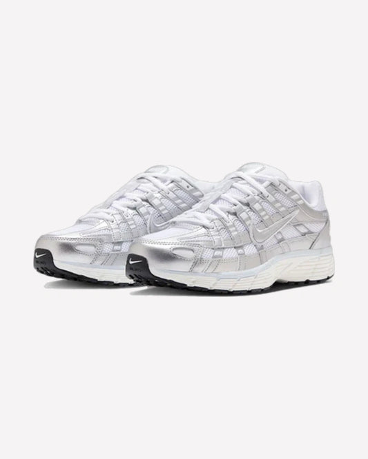 Nike P-6000 White Blue Tint Sail Metallic Silver