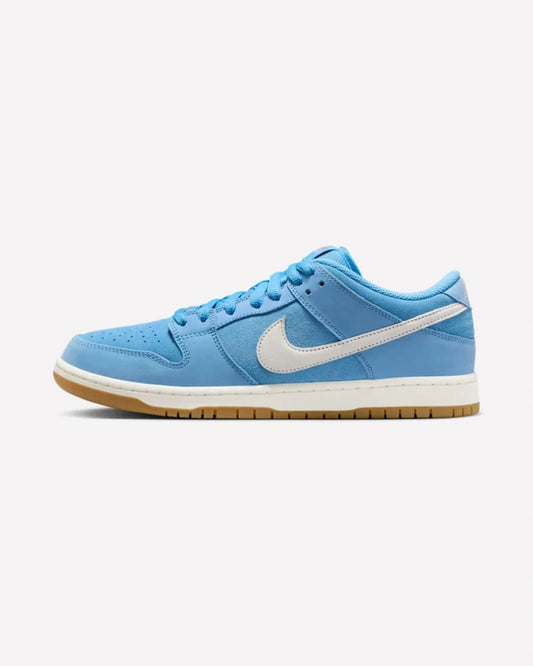 Nike SB Dunk Low Pro University Blue Gum — vista lateral
