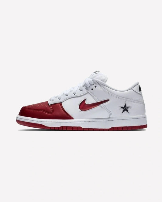 Nike SB Dunk Low Supreme Jewel Swoosh Red