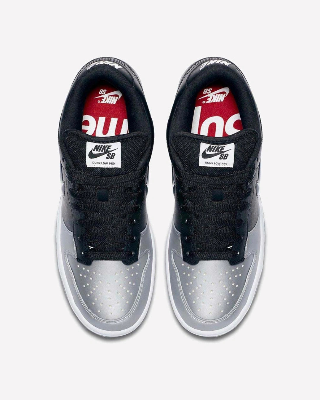 Nike SB Dunk Low Supreme Jewel Swoosh Silver
