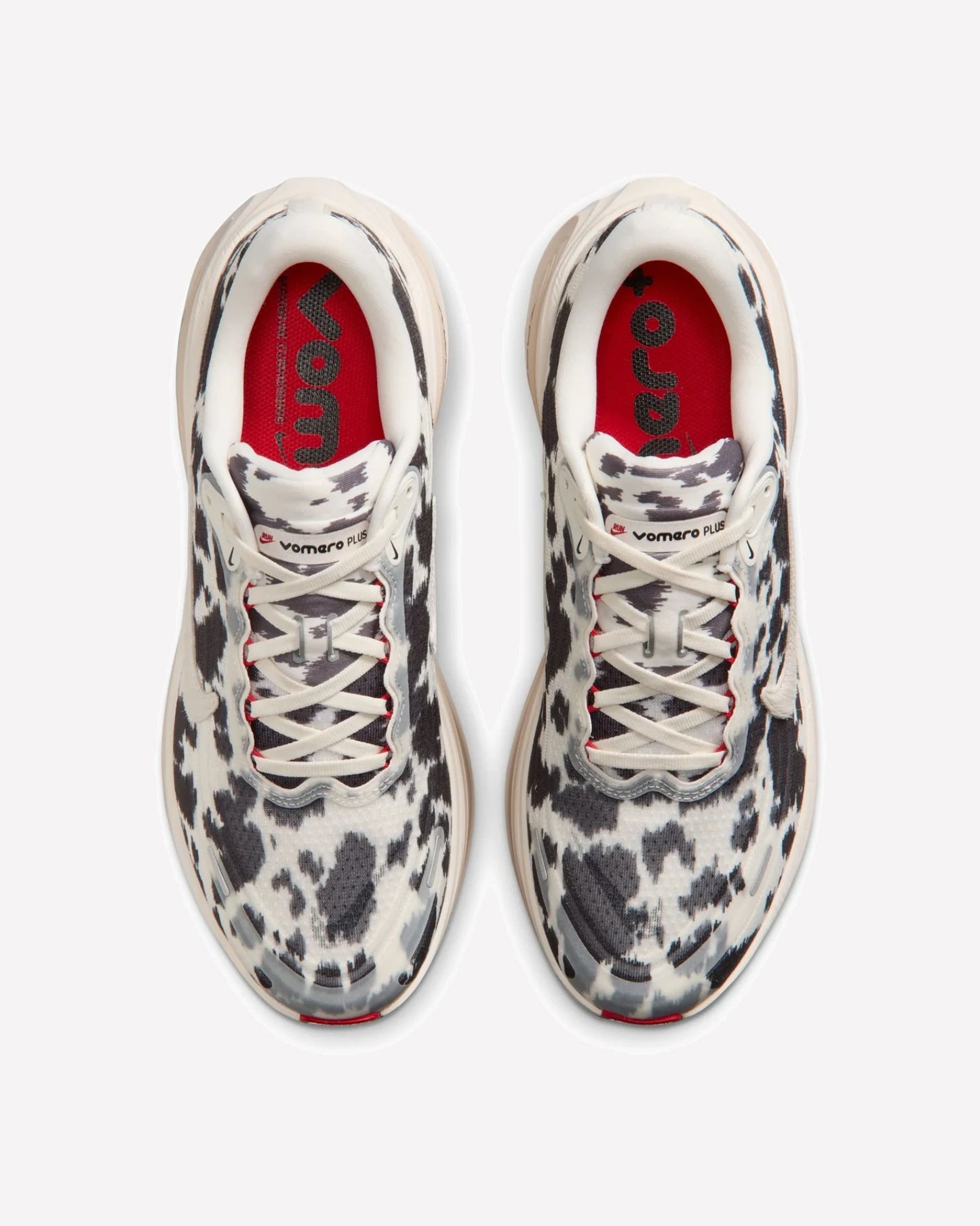 Nike Vomero Plus Cow Print — Detalle del talón