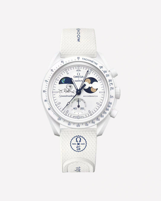 Swatch x Omega Bioceramic Mission To Earthphase Moonshine Gold "Cold Moon" SO33W701L