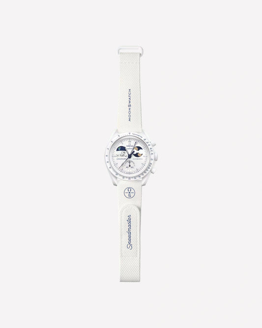 Swatch x Omega Bioceramic Mission To Earthphase Moonshine Gold "Cold Moon" SO33W701L