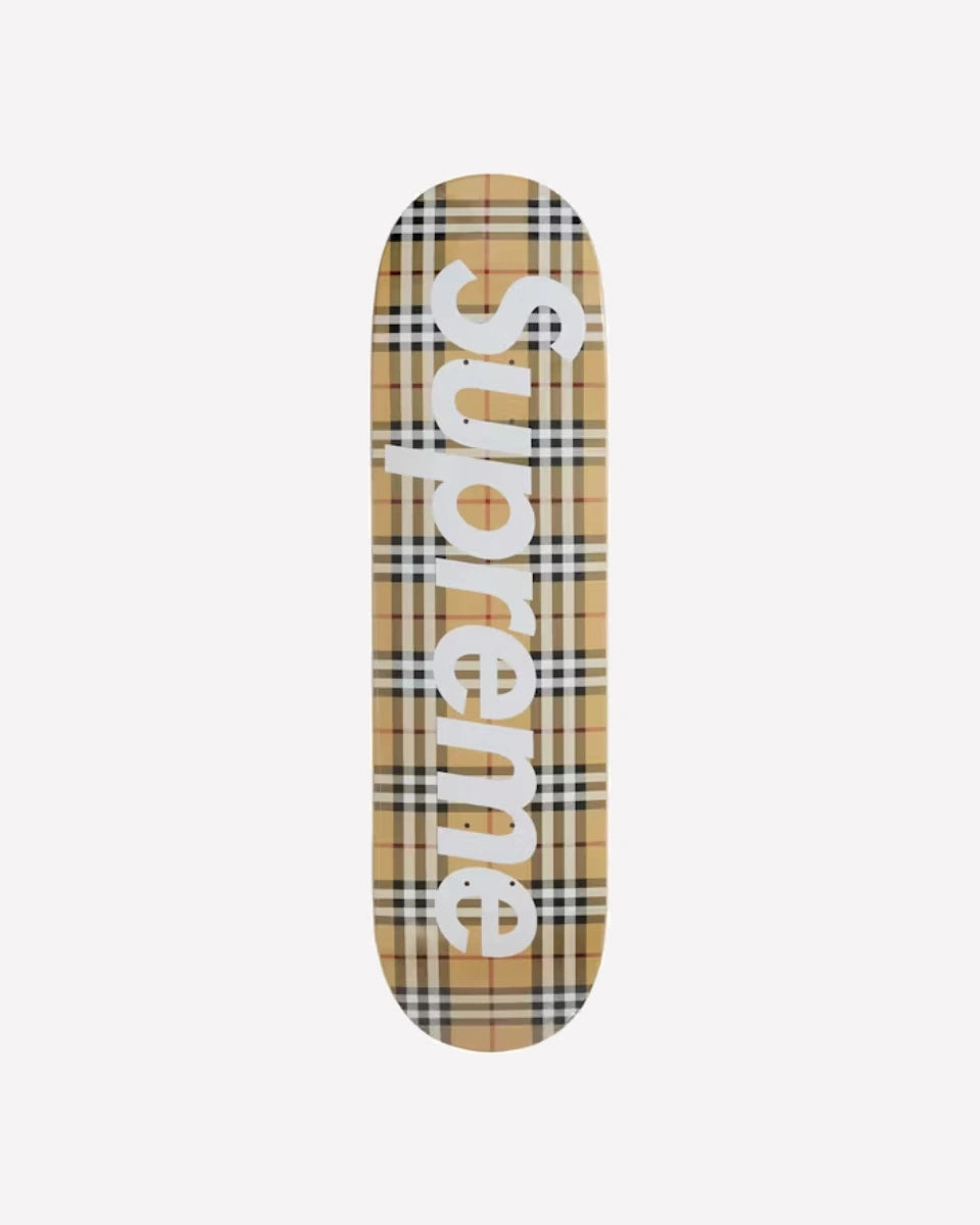 Skateboard Supreme Burberry Beige