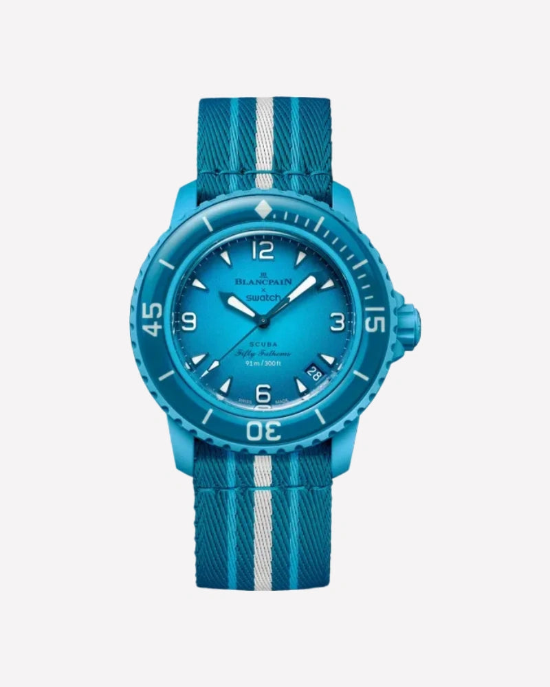 Blancpain x Swatch Scuba Fifty Fathoms Blue Lagoon