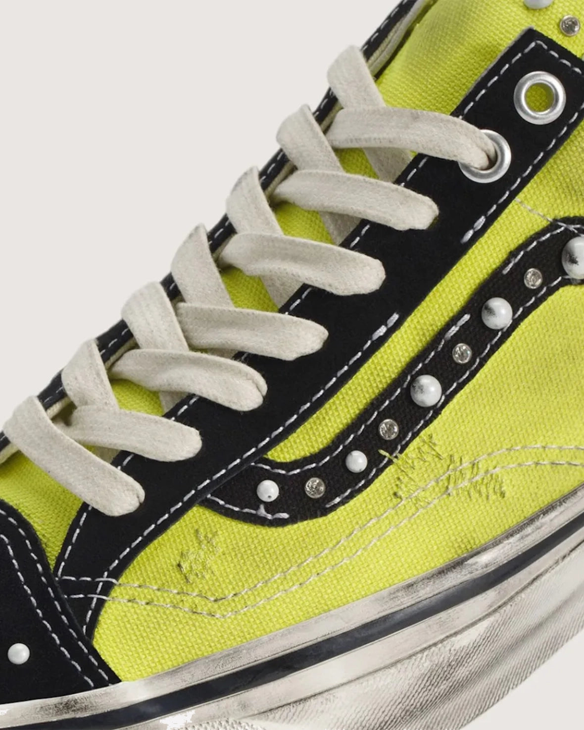 Vans LX Old Skool 36 Pearlized Pack Lime Black — vista del par