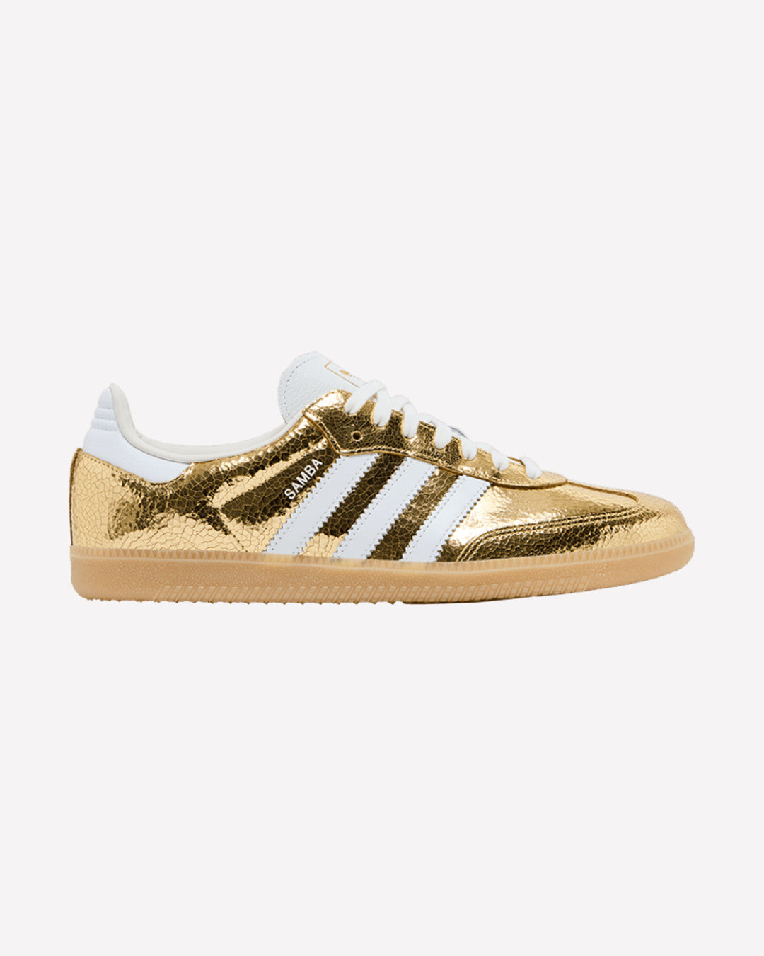 adidas Samba OG Gold Metallic Cracked Leather
