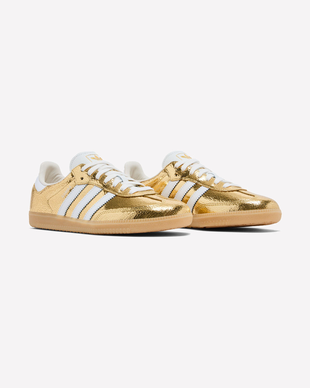 adidas Samba OG Gold Metallic Cracked Leather