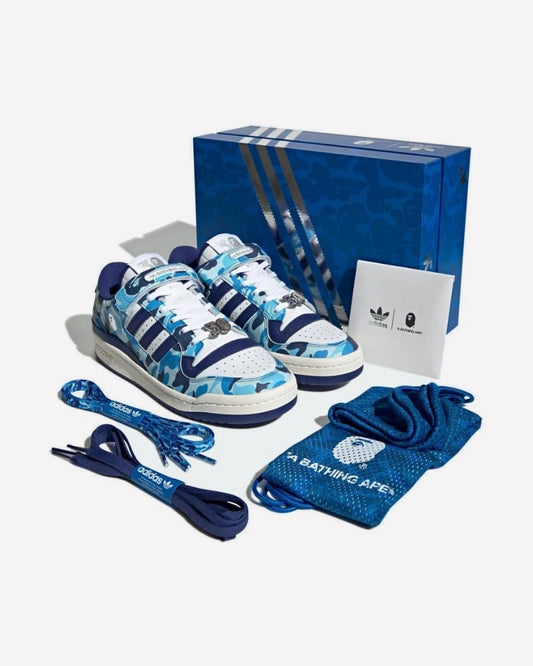 adidas Forum 84 Low Bape 30th Anniversary Blue Camo