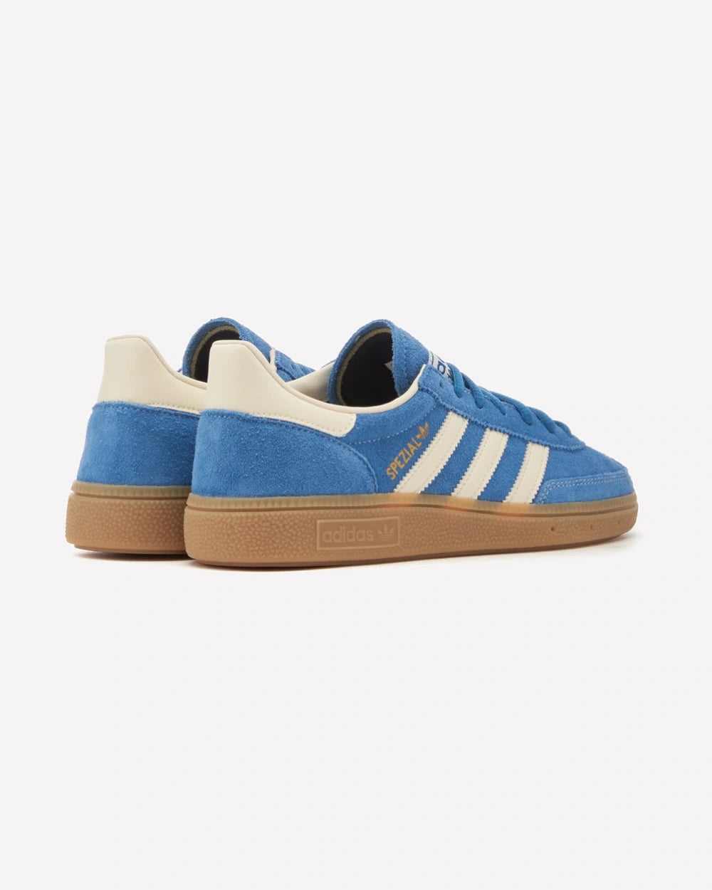 adidas Handball Spezial Core Blue Cream White Gum — detalle del talón