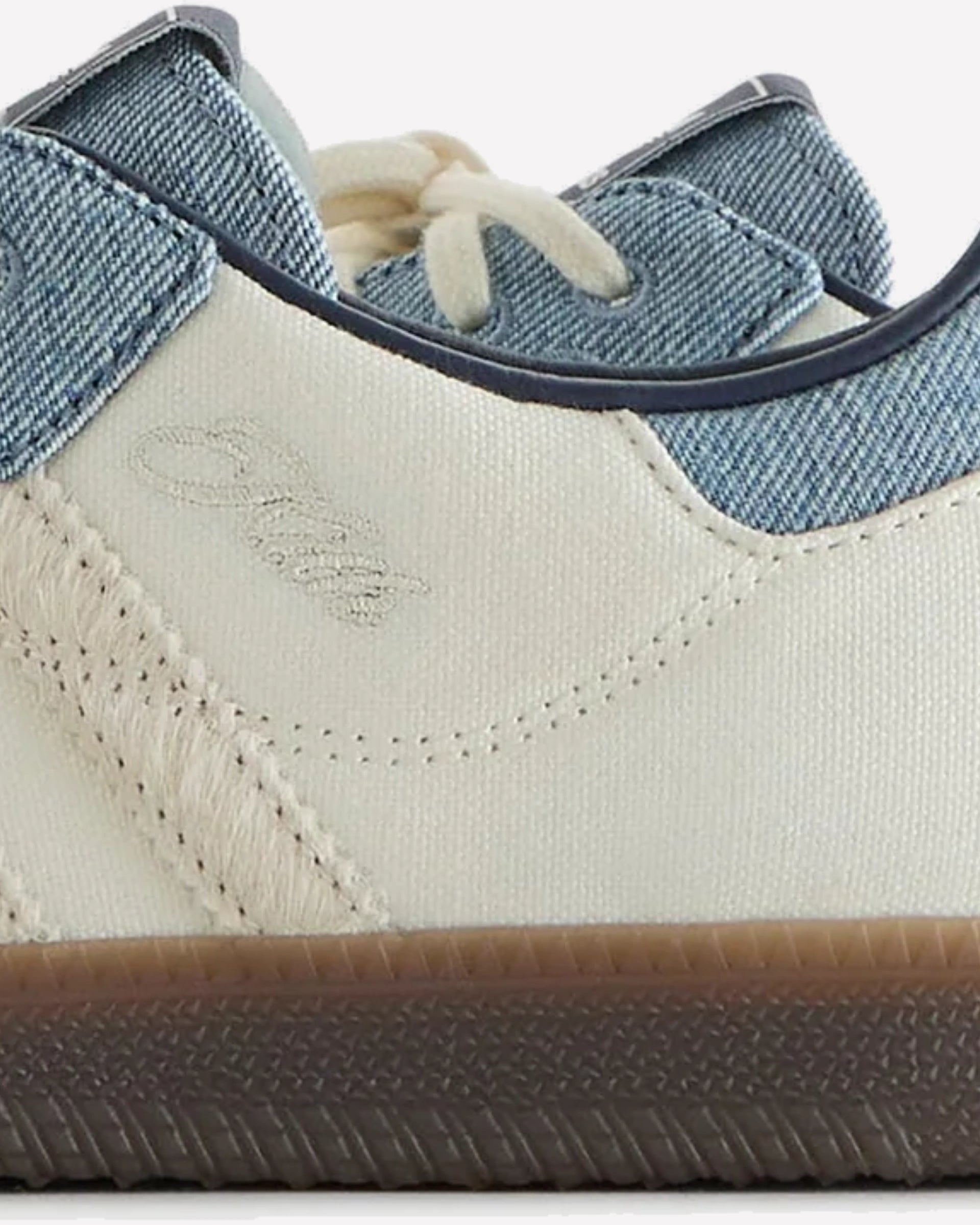 adidas Samba Kith Denim — detalle del talón
