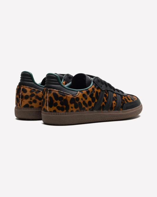 adidas Samba OG Black Green Leopard