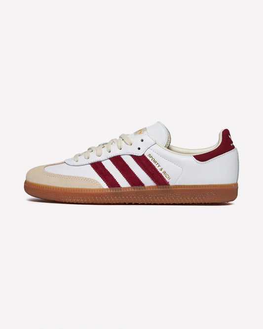 adidas Samba Sporty & Rich White Collegiate Burgundy