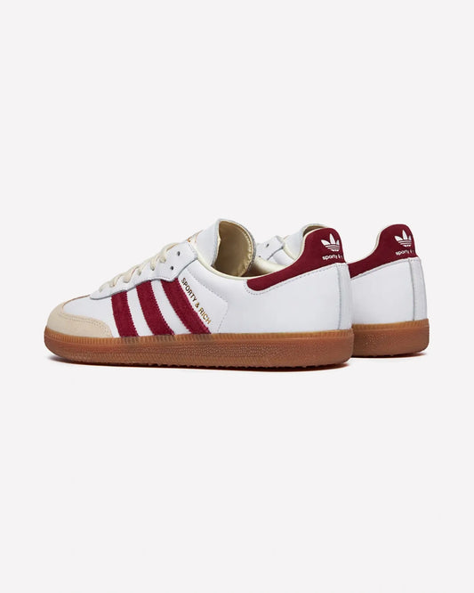 adidas Samba Sporty & Rich White Collegiate Burgundy