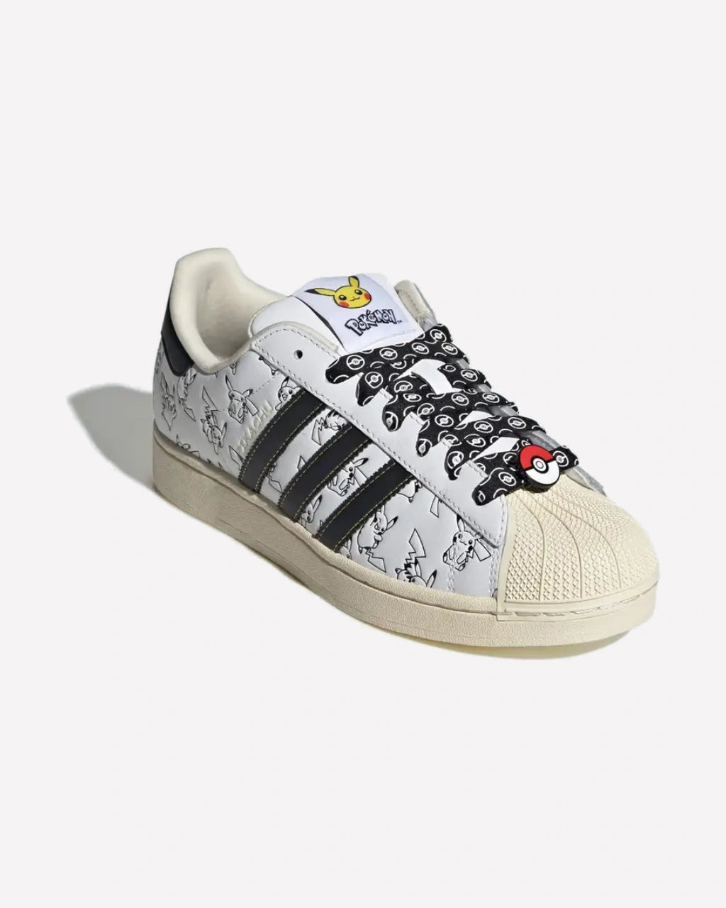 adidas Superstar Pokémon Pikachu White — vista superior