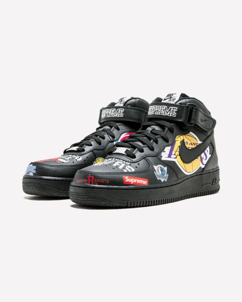 Nike Air Force 1 Mid Supreme NBA Black