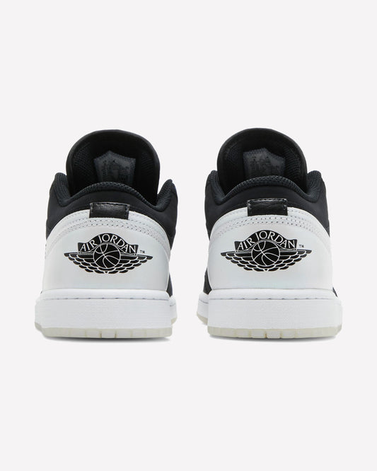 Jordan 1 Low Diamond Shorts Black White — vista superior