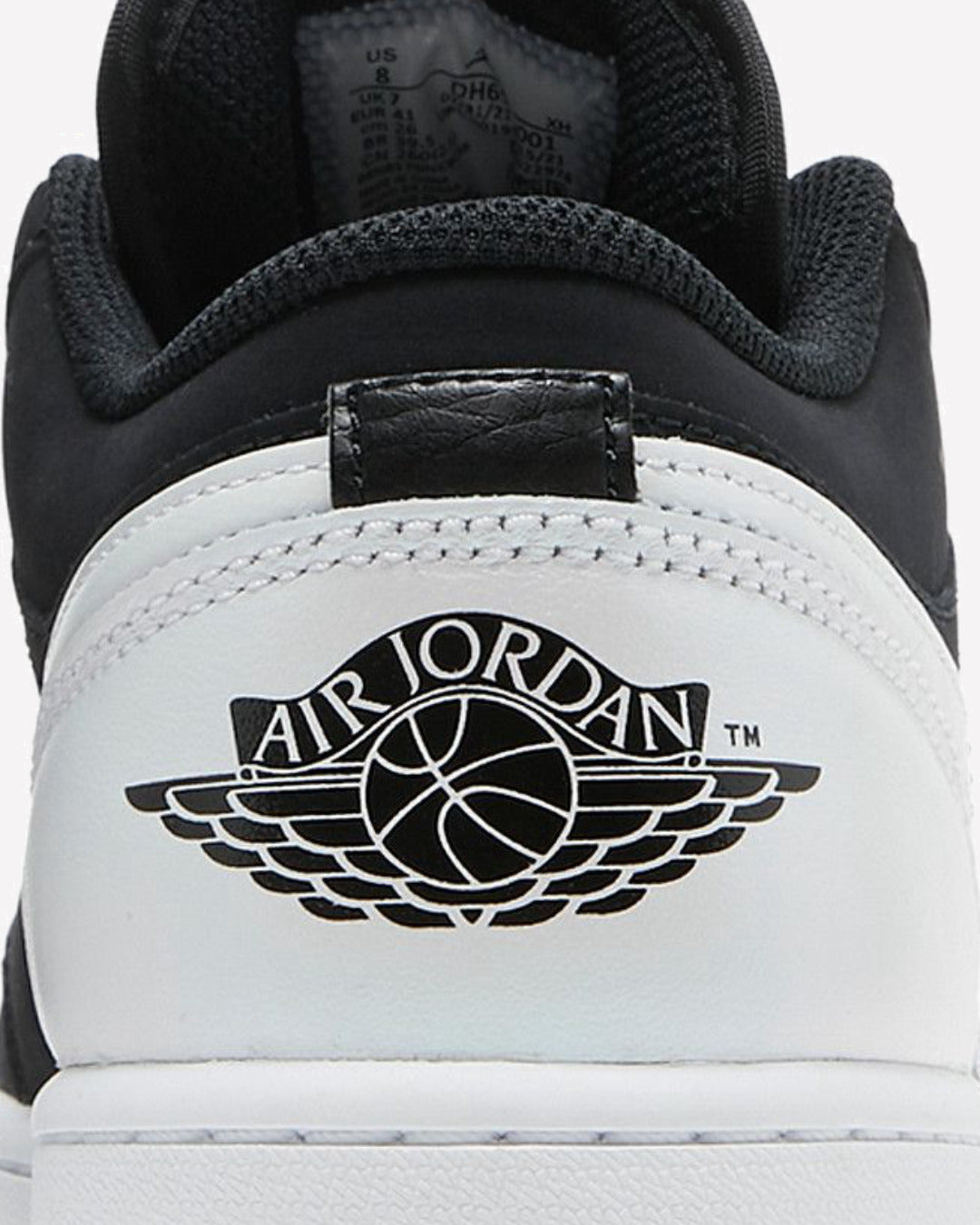 Jordan 1 Low Diamond Shorts Black White — par completo