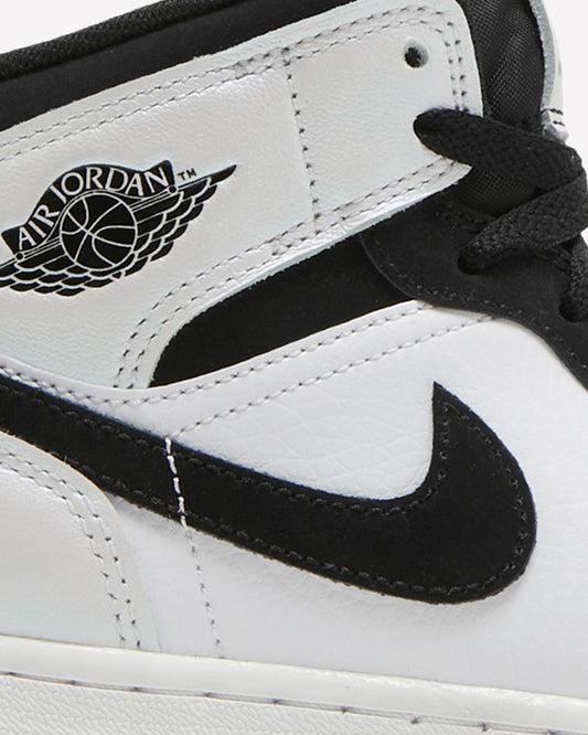 Jordan 1 Mid Diamond Shorts (GS) — detalle del talón