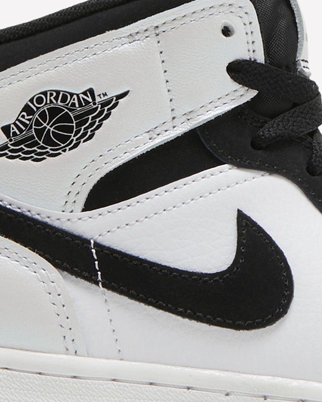 Jordan 1 Mid Diamond Shorts (GS) — detalle del talón